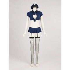 Police-Style Costume: Top, Skirt, and Cap