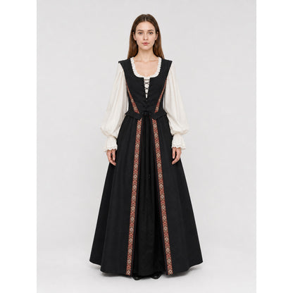 Medieval-Style Lace-Up Dress
