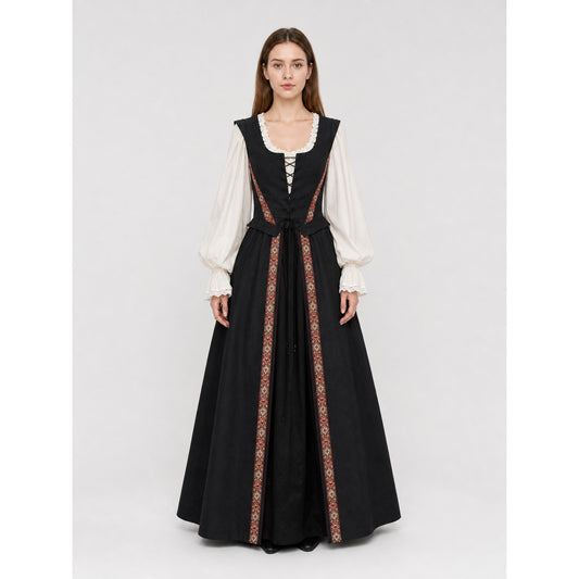 Medieval-Style Lace-Up Dress