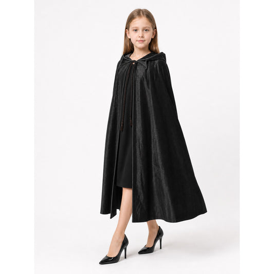 Black Hooded Costume Cape, Cosplay