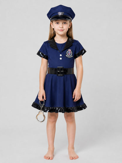 Children’s Police Costume with Accessories on-model view