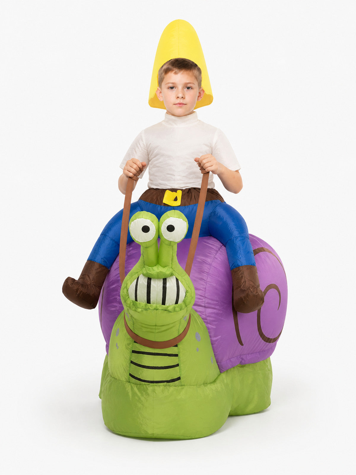 Inflatable Snail Costume with a Riding Effect front view