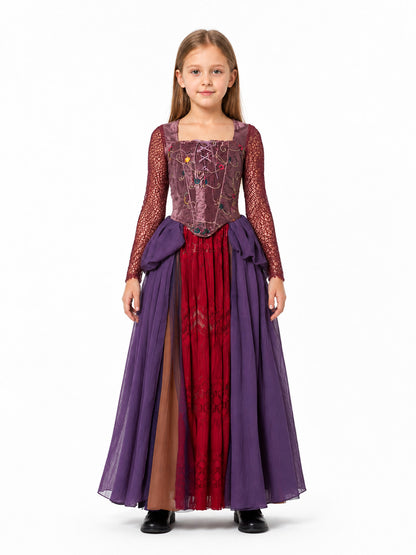 Children's cosplay costume: top and tiered skirt main product view