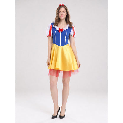 Princess Carnival Dress with Bow and Full Skirt