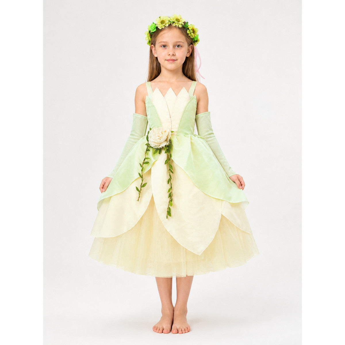 Princess Costume with Flowers for Halloween