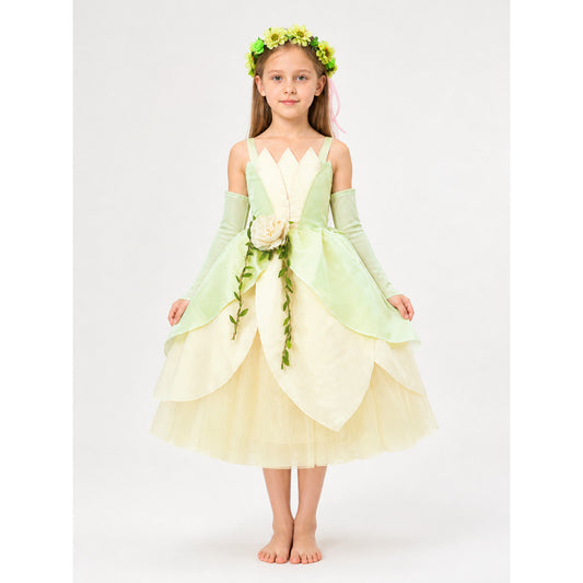 Princess Costume with Flowers for Halloween main product view