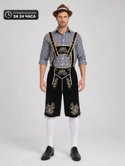 Bavarian Oktoberfest Costume with Suspenders main product view
