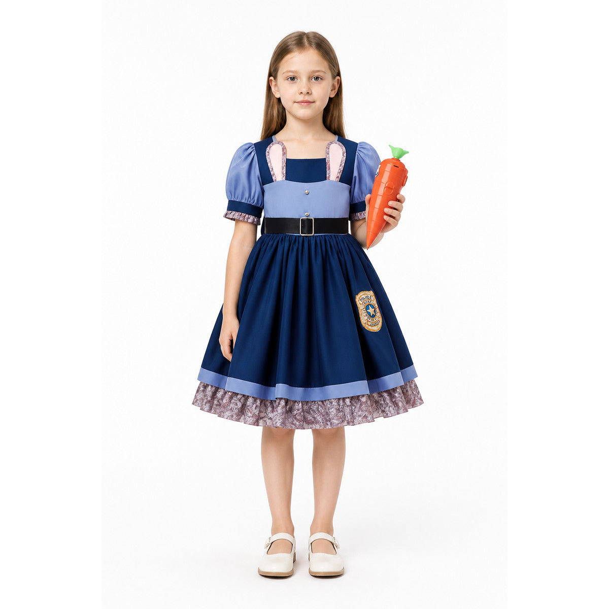 Judy Hopps Kids' Police Costume with Carrot main product view