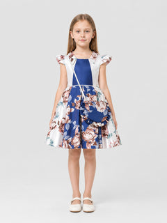 Girls' Princess Dress with Handbag, Full Skirt