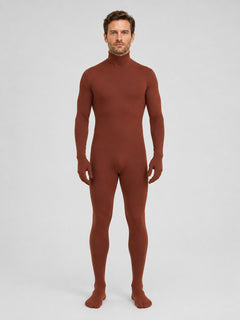 Form-Fitting Chroma Key Jumpsuit with Open Face