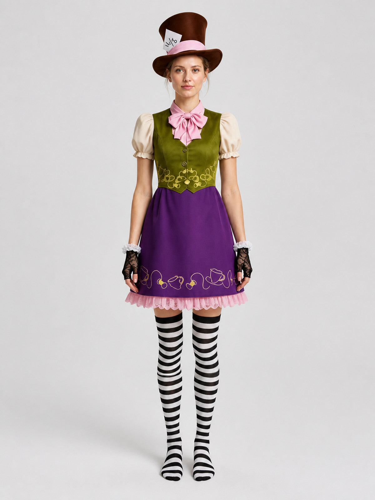 Mad Hatter Costume from Alice in Wonderland on-model view