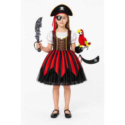 Pirate Costume with Dress and Carnival Accessories main product view