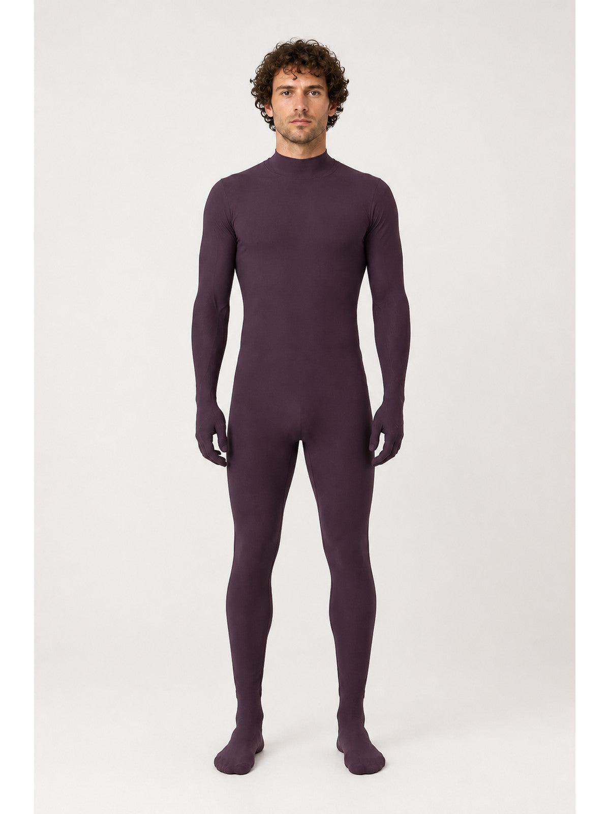 Dark Burgundy Jumpsuit with Gloves and Socks main product view