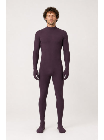 Dark Burgundy Jumpsuit with Gloves and Socks main product view