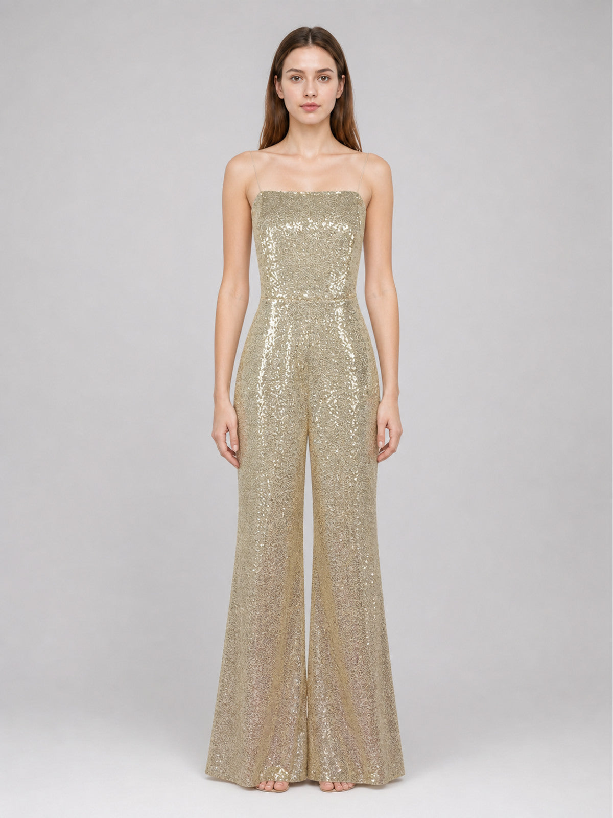 Barbie Cosplay Costume: Sequin Jumpsuit on-model view
