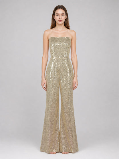Barbie Cosplay Costume: Sequin Jumpsuit on-model view