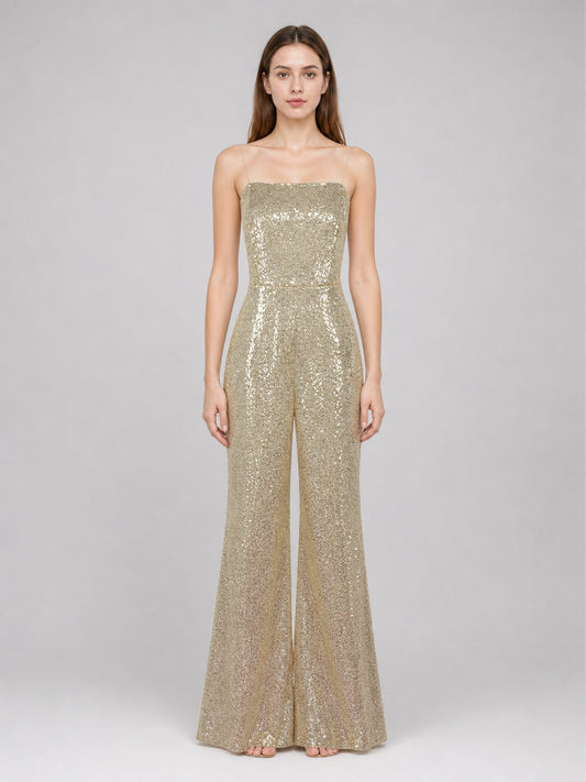 Barbie Cosplay Costume: Sequin Jumpsuit on-model view