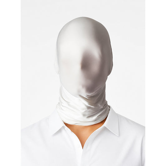 White carnival hood mask, 2-pack