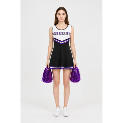 Cheers Cheerleading Dress with Pom-Poms main product view