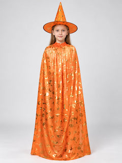 Carnival Costume with Cape and Pointed Hat