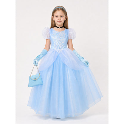 Princess Carnival Costume with Full Skirt and Lace