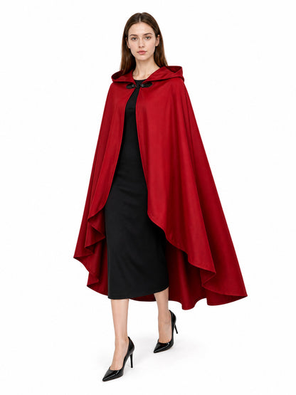 Red Hooded Carnival Cloak for Cosplay