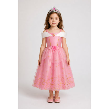 Princess Costume with Crown and Magic Wand main product view