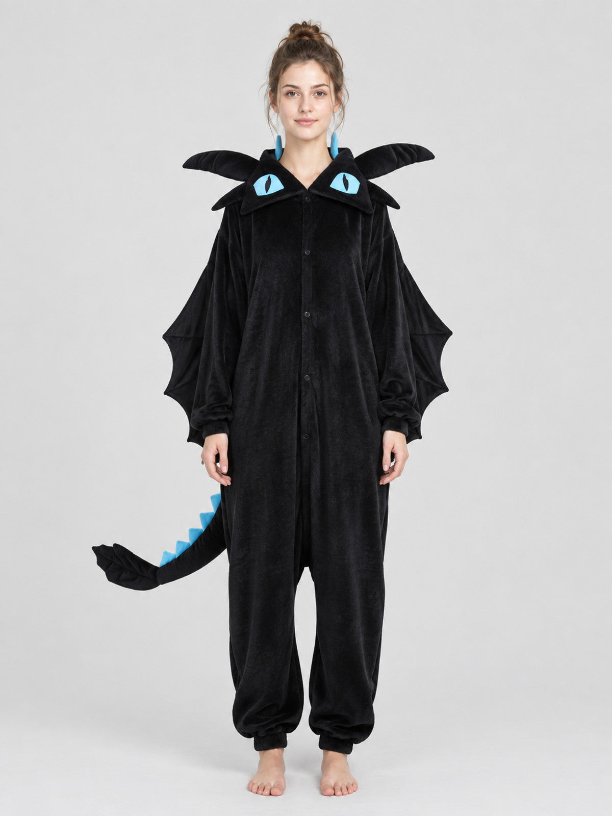 Dragon Hooded Kigurumi Pajama with Horns