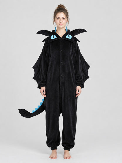 Dragon Hooded Kigurumi Pajama with Horns