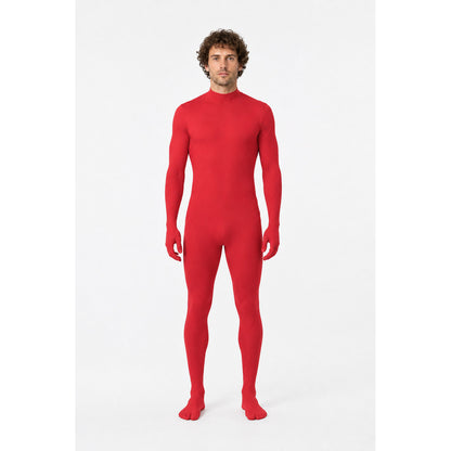 Red High-Neck Jumpsuit for Dance main product view