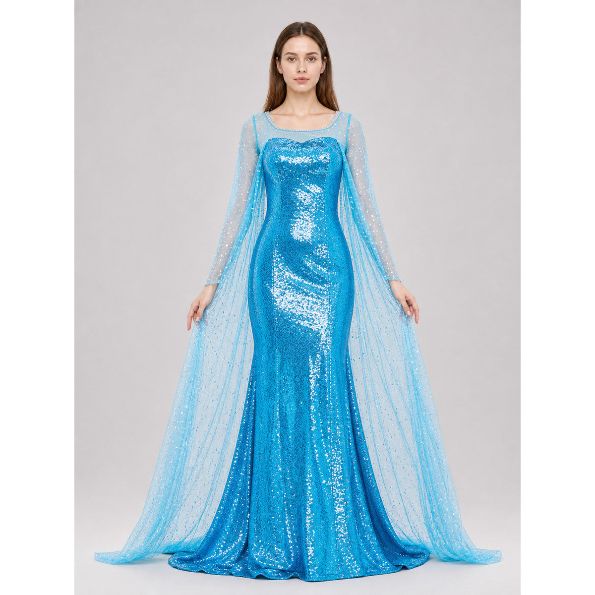 Fairy Tale-Style Costume Dress for Cosplay and Stage front view