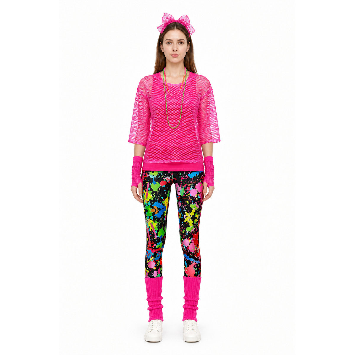 Retro Costume with Mesh Top and Printed Pants main product view