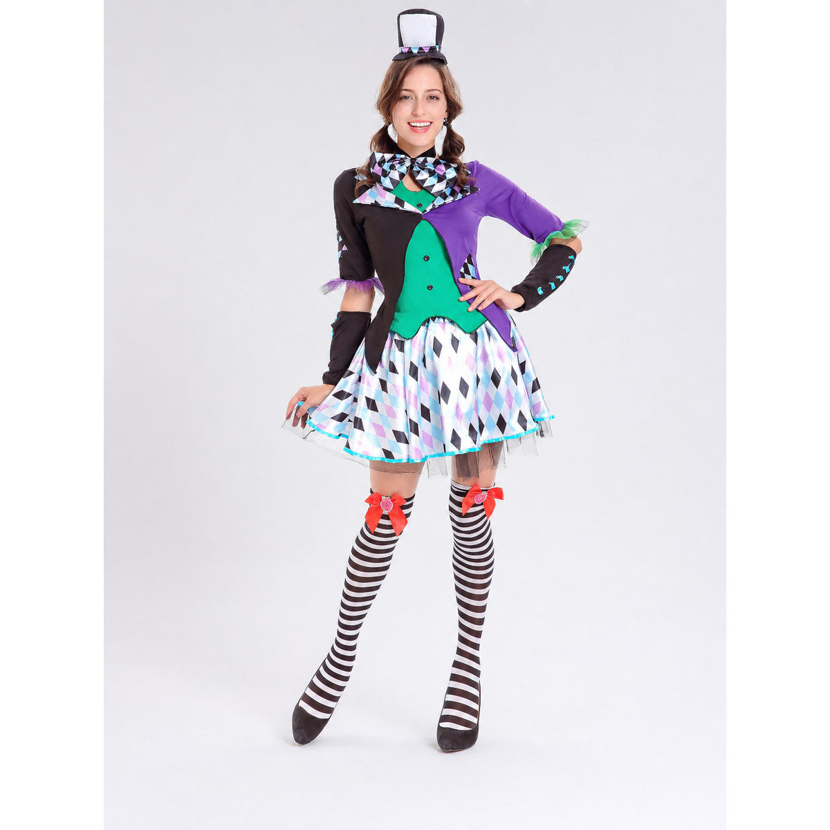 Clown Costume with a Full Skirt