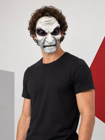 Halloween Mask with Long Black Hair for Cosplay