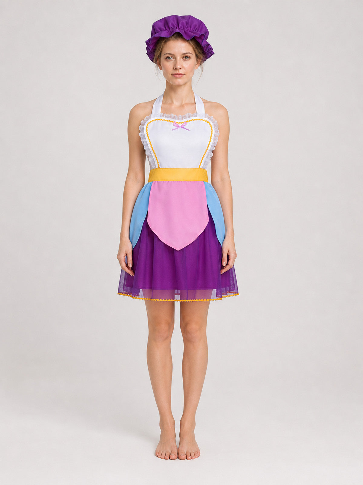 Mrs. Potts Costume: Dress and Hat for Cosplay