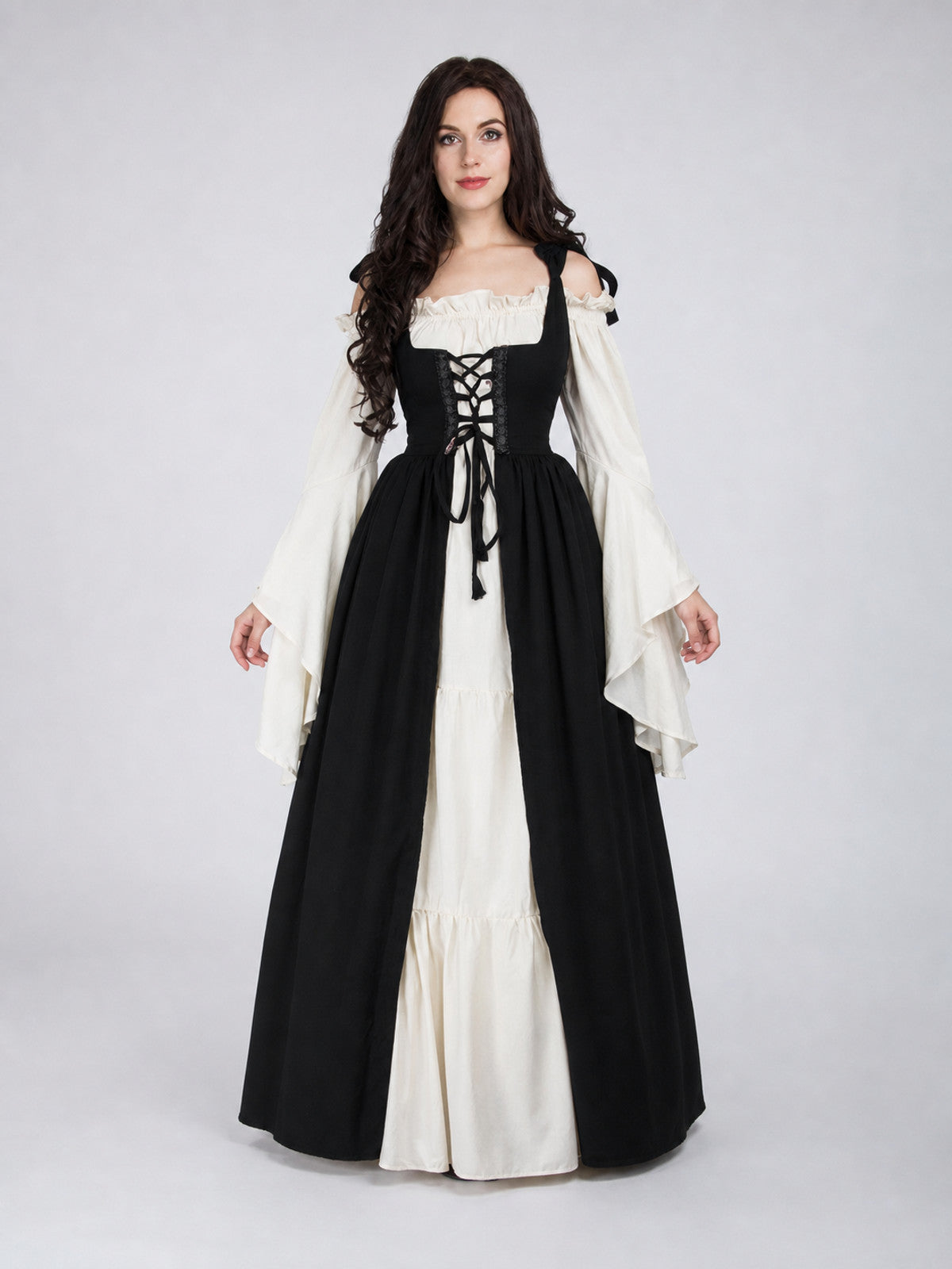 Gothic Costume in Medieval Style, Black