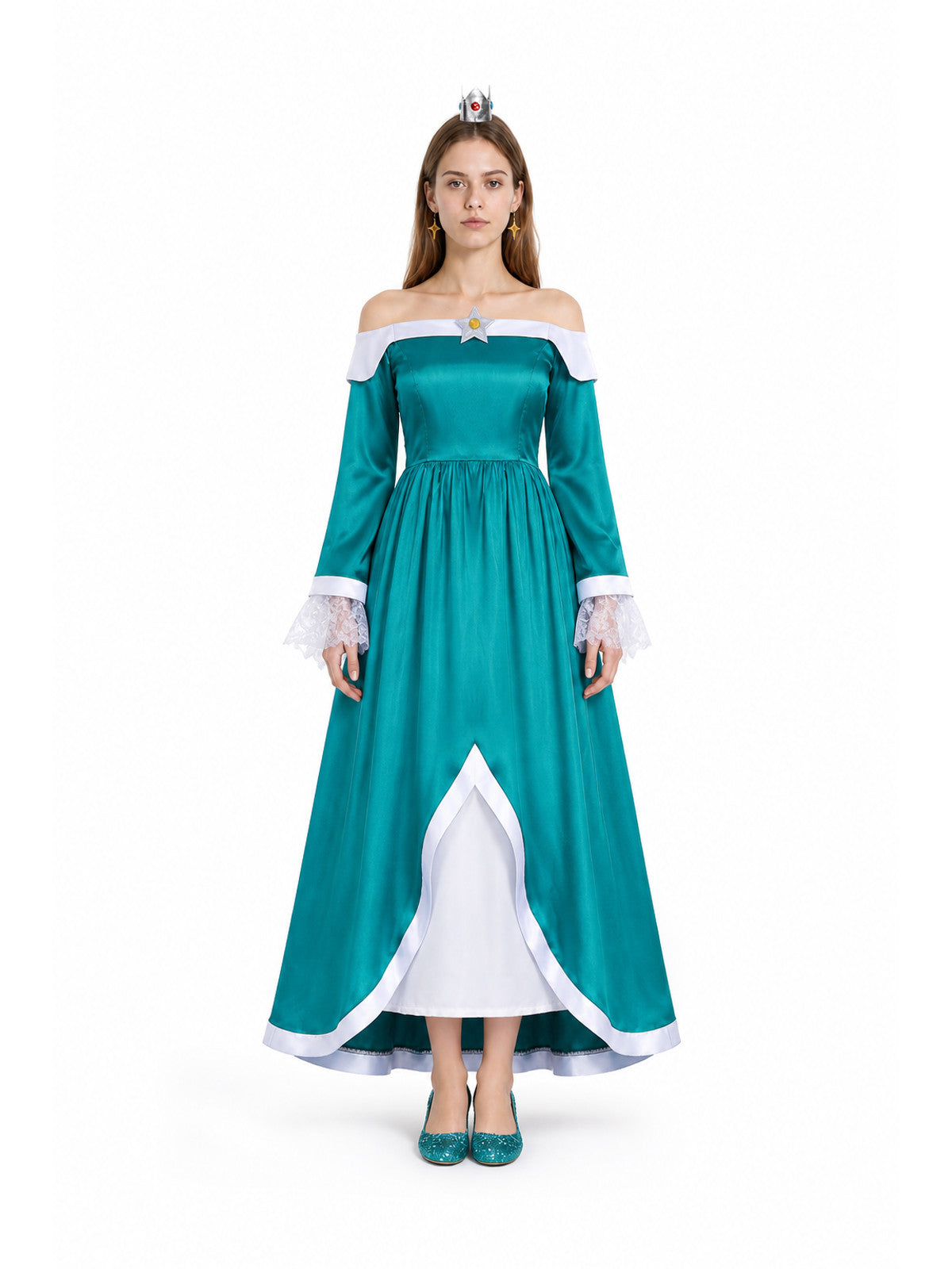 Princess Costume Dress with Crown and Accessories main product view