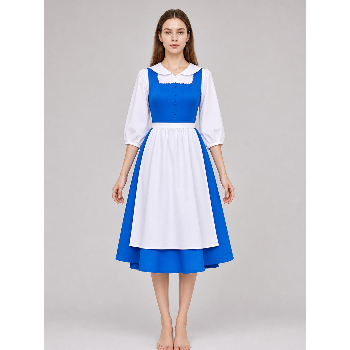 Maid cosplay dress with apron front view