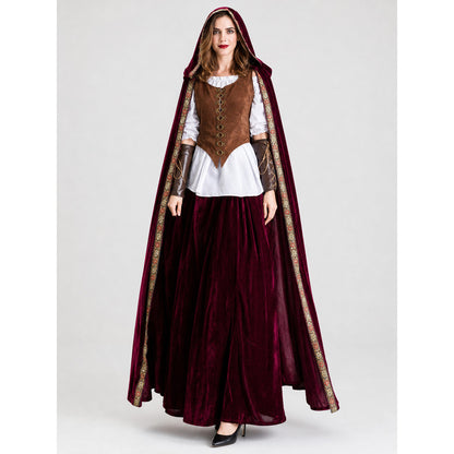 Little Red Riding Hood Costume with Cape and Skirt for Stage