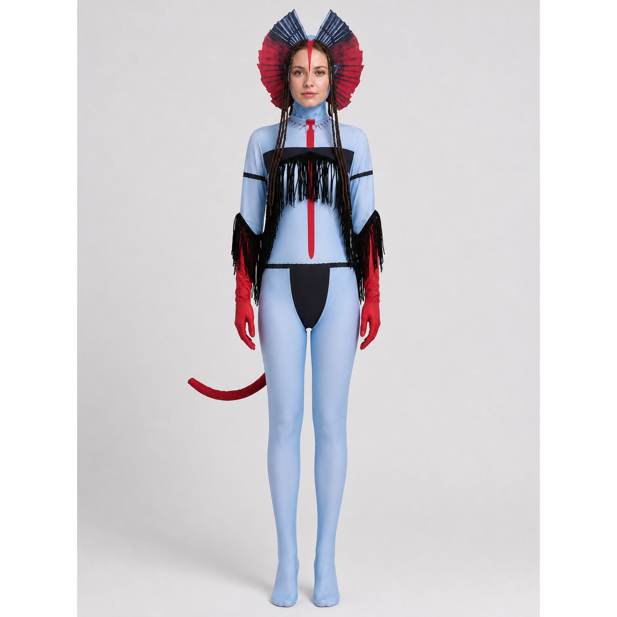 Avatar 3 Cosplay Costume — Jumpsuit with Headpiece on-model view 2