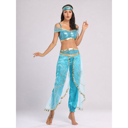 Themed Costume with Sequins and Harem Pants