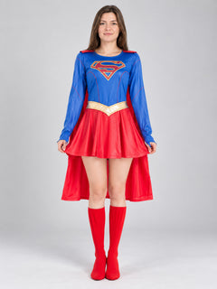 Cosplay and Carnival Costume: Dress, Red Cape, Belt