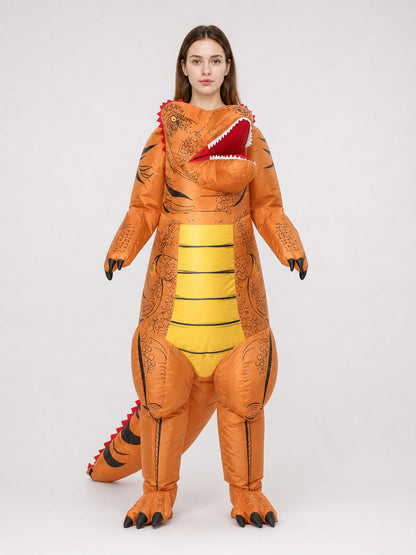Inflatable Tyrannosaurus Dinosaur Costume for Halloween front view