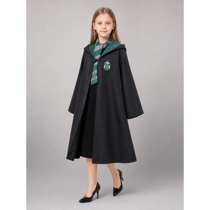Black Hooded Costume Cloak for Cosplay