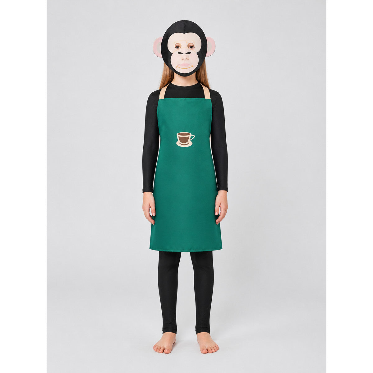 Monkey Costume with Apron and Ears on-model view