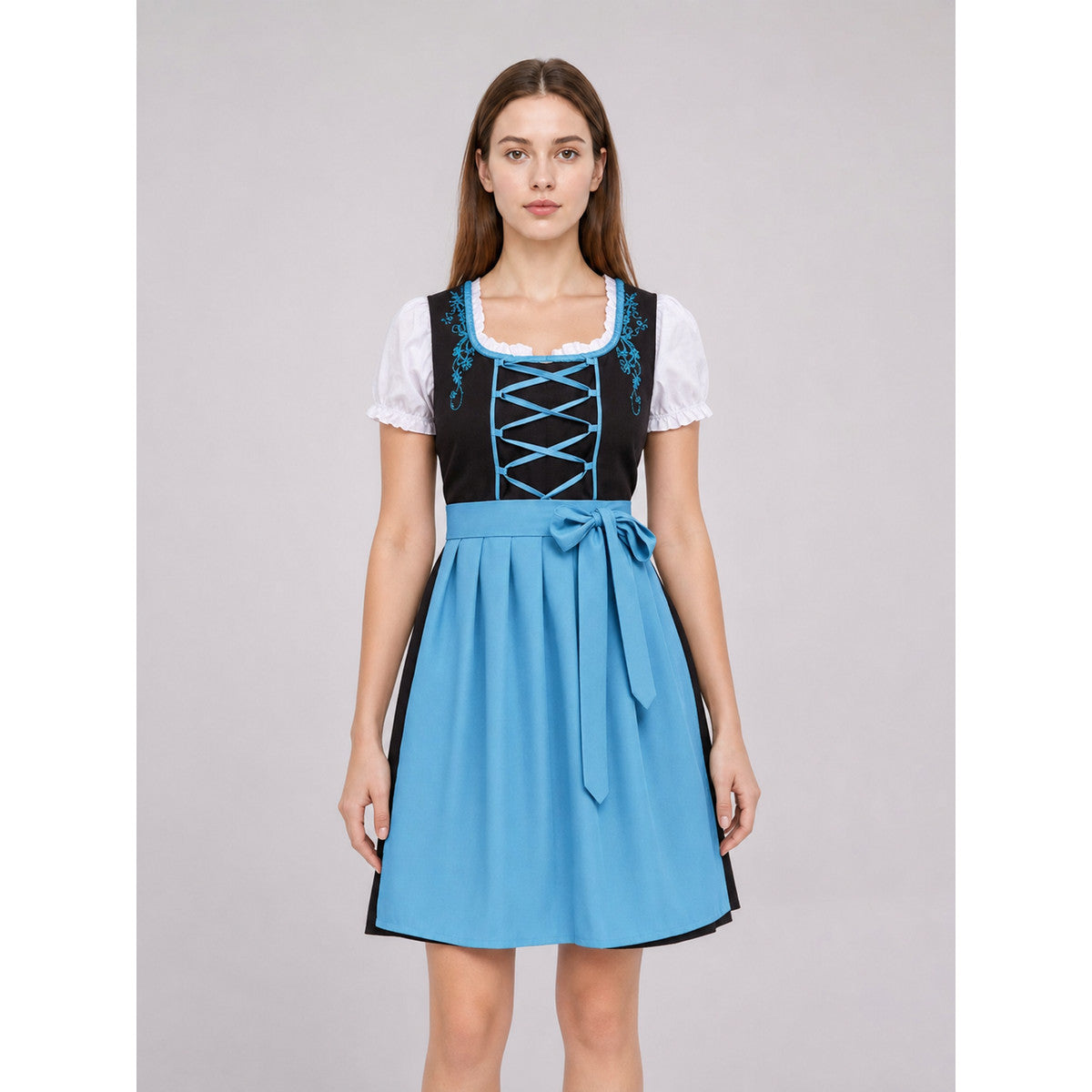 Dirndl-Style Carnival Dress with Apron