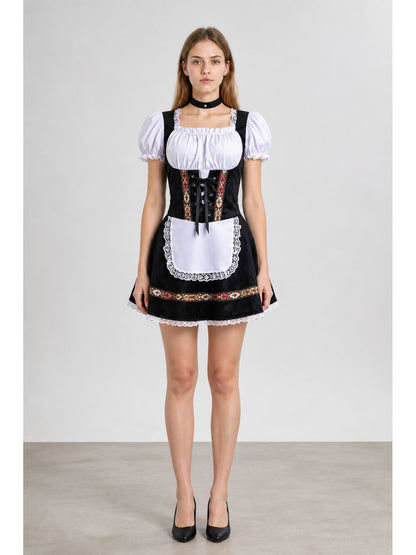 Bavarian Festive Dress with Apron and Lace main product view