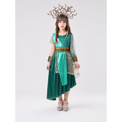 Medusa Costume Dress with Headpiece for Parties