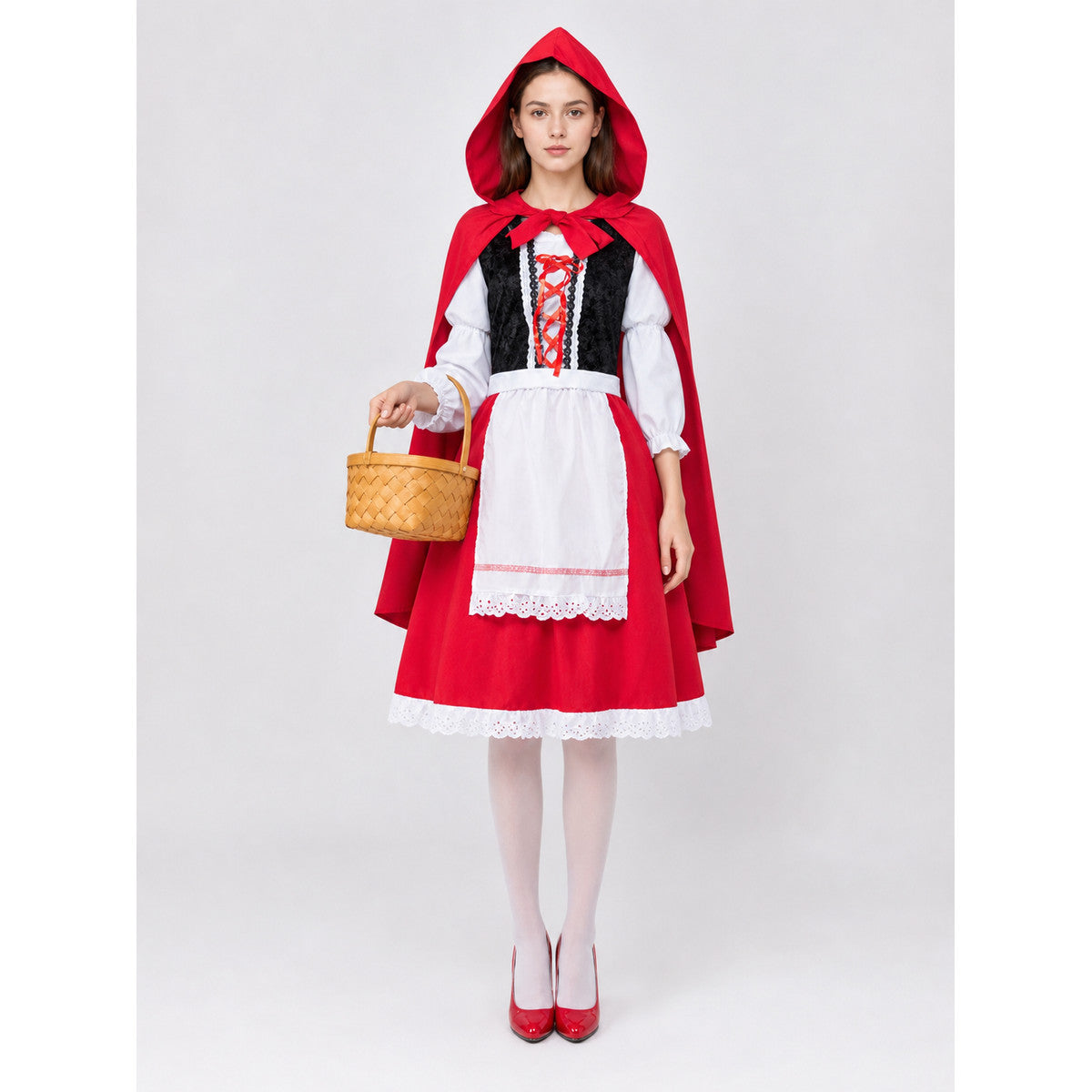 Little Red Riding Hood Carnival Costume with Hood