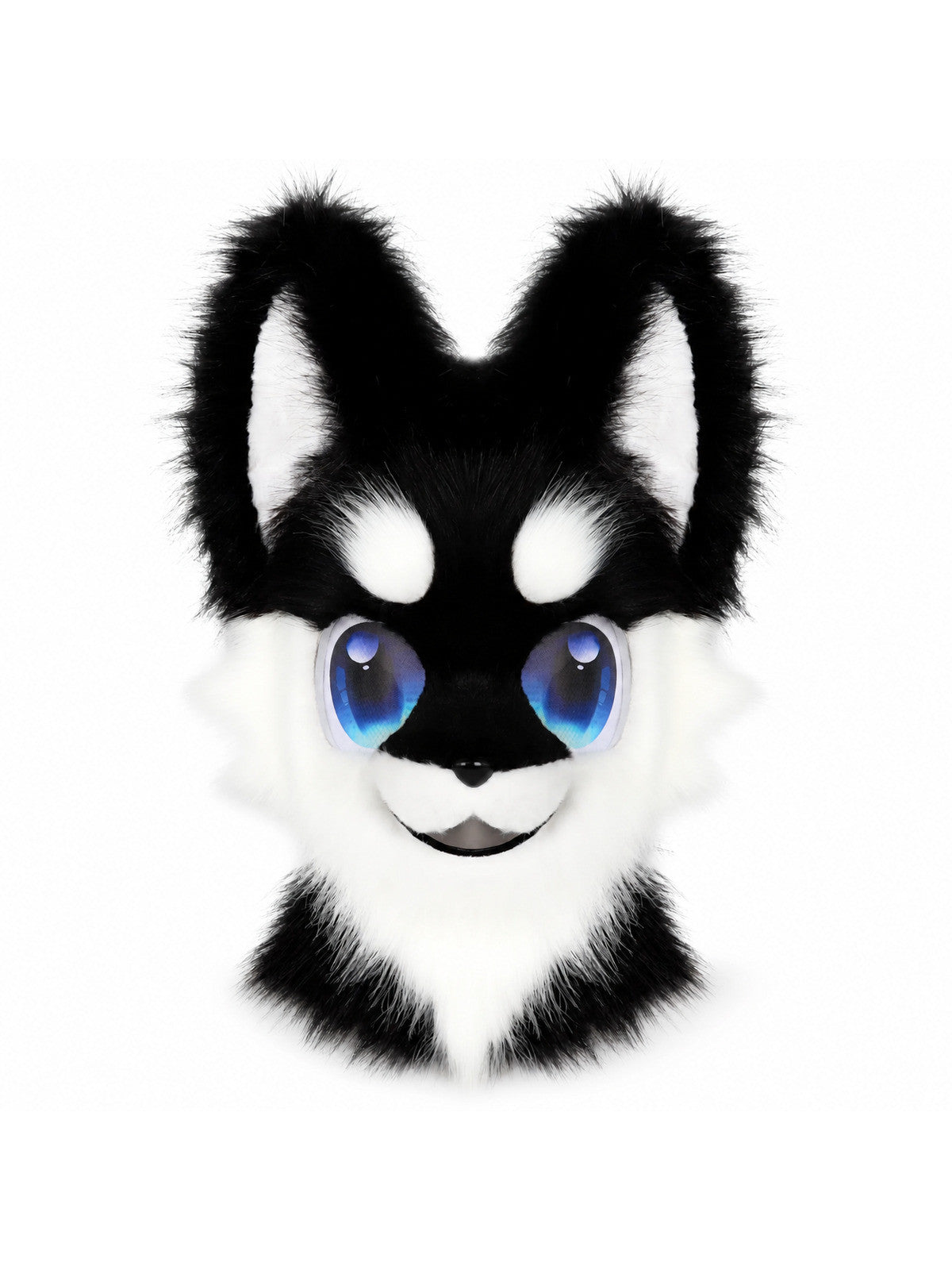 Animal Head Mask Furry Fursuit Plush Dog Fox Masks for Parties Cosplay Costume main product view